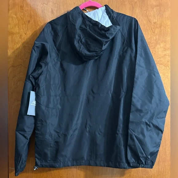 New Balance Men's Black and White Windbreaker - Picture 2 of 13